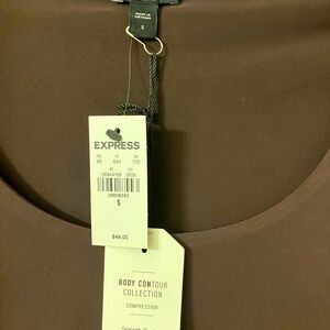 Express body suit. Dark brown. Size small.